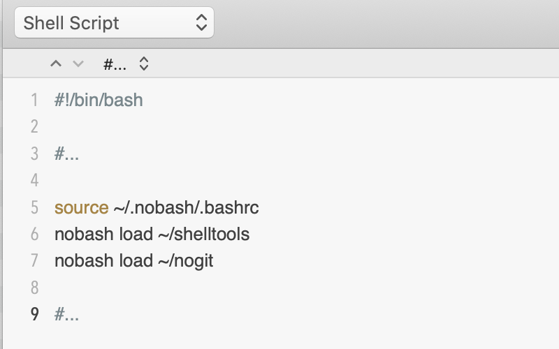 bashrc file