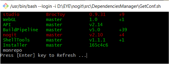 NOGIT conf command